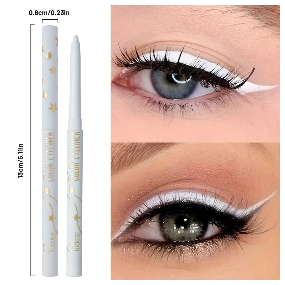 Waterproof Gel Eyeliner, No Smudge, Long-Lasting and Smooth, White - Women's Eye Makeup