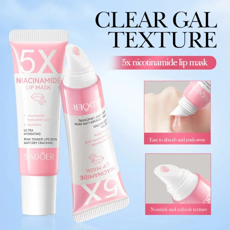 Remove Dark Lip Balm Lightening Melanin Mask Gloss Exfoliating Lip Pink Treatment Reduce Lip Lines Improve Dryness Moisturizing