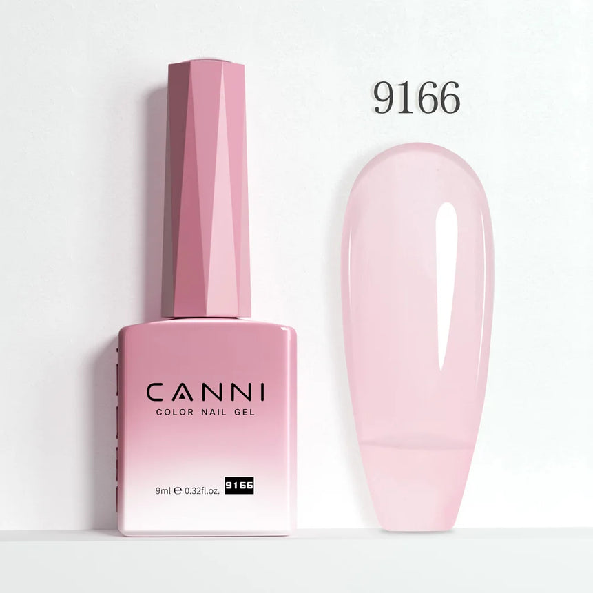 CANNI 9ml Nail Gel Polish HEMA TPO FREE Transparent Jelly Color Nude Pink French SoakOff UV LED Varnish Lacquer Milky White DIY