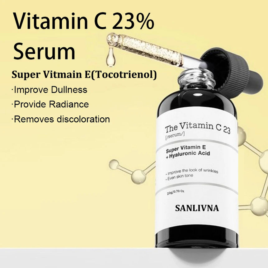23% Vitamin C Face Serum for Dark Spot Removal and Skin Brightening, Anti-Aging Face Serum, Whitening Formula, Glass Skin Care
