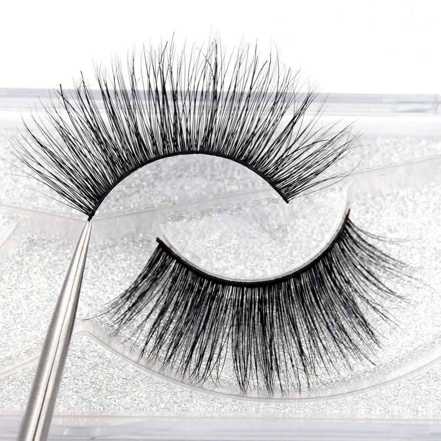 Visofree Eyelashes 3D Mink Lashes Soft Natural Handmade Cruelty Free Mink Eyelashes Lightweight  Full Strip Cilios Posticos D23