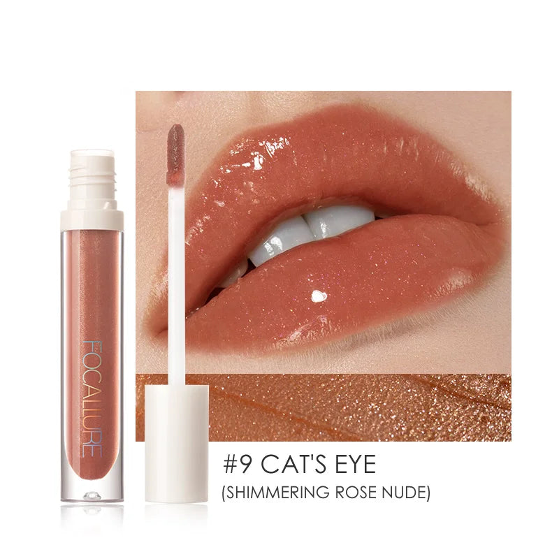 Wholesale FOCALLURE Makeup Lip Gloss Moisturizing Long Lasting Juicy Jelly Lip Tint Shiny Transparent Lipgloss Women's Cosmetics