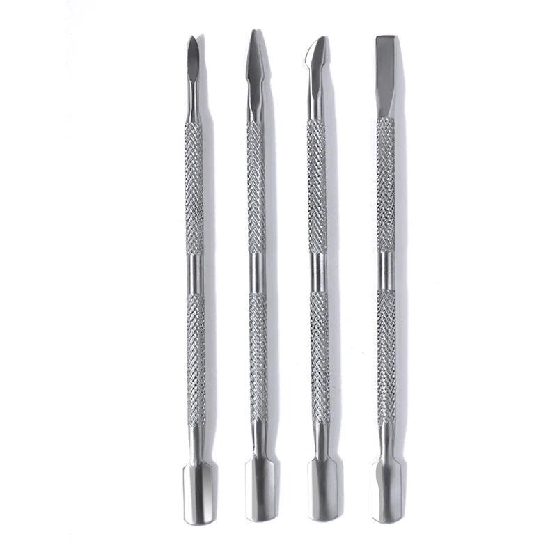 Double-ended Stainless Steel Cuticle Pusher Dead Skin Push Remover for Pedicure Manicure Nail Art Cleaner Care Tool