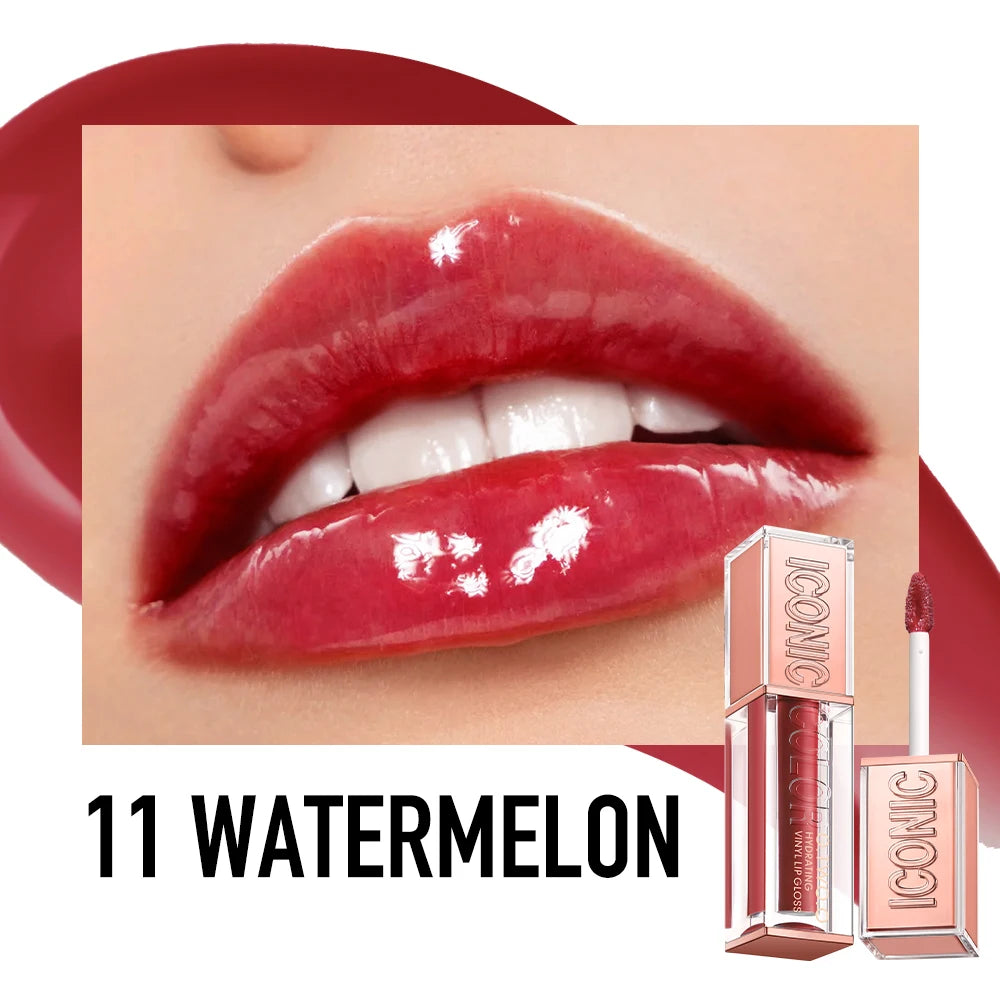 Sexy Light Plump Lip Gloss High Shine Moisturizing Nourishing Waterproof Non Sticky Hydrating Vinyl Lipgloss