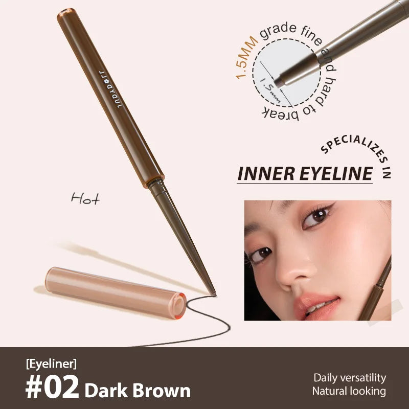 Judydoll Ultrafine Eyeliner Gel Pencil, Fine Lining for Inner & Outer Eyes, Waterproof, Sweat-Proof, Long-Lasting, Unique Gift