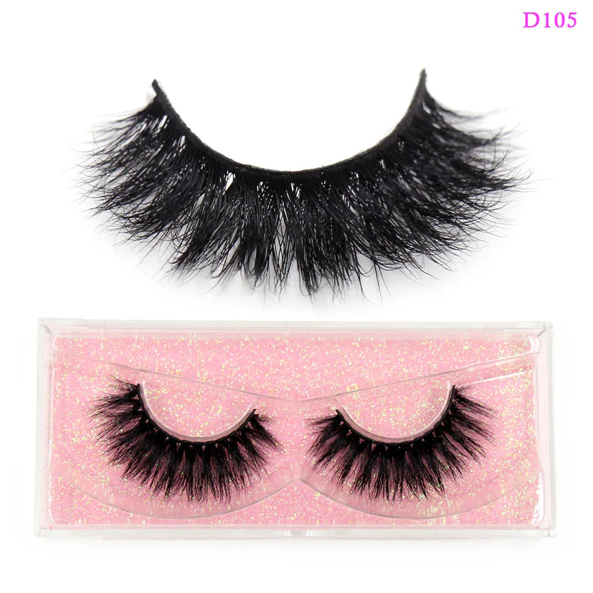 LEHUAMAO 3D Mink Lashes Makeup Eyelashes Fluffy Natural long fake lashes Full stripe reusable False Eyelash Extension 1 Pair