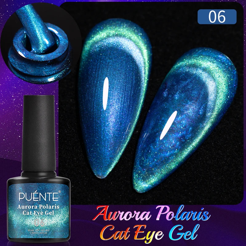 PUENTE Sparkle Platinum Gel Nail Polish 5ML Shiny Gold Silver Glitter Painting Gel Drawing Semi Permanent Varnish For Manicure