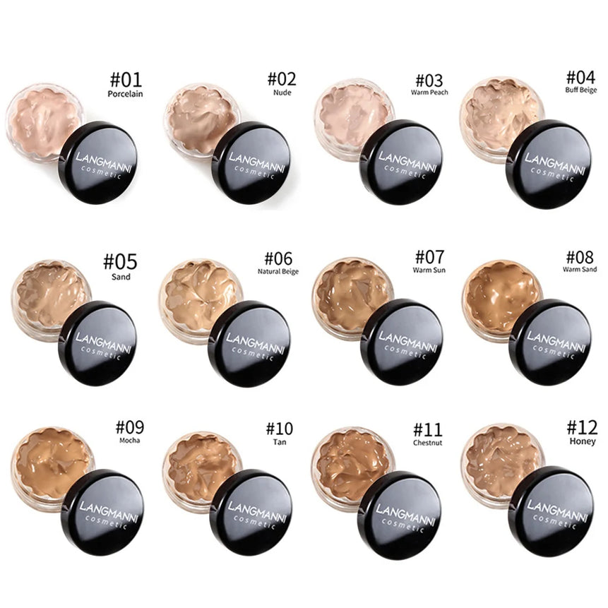 Langmanni concealer Repairing Cream Moisturizing and brightening skin tone lasting and hard to take off makeup concealer Primer