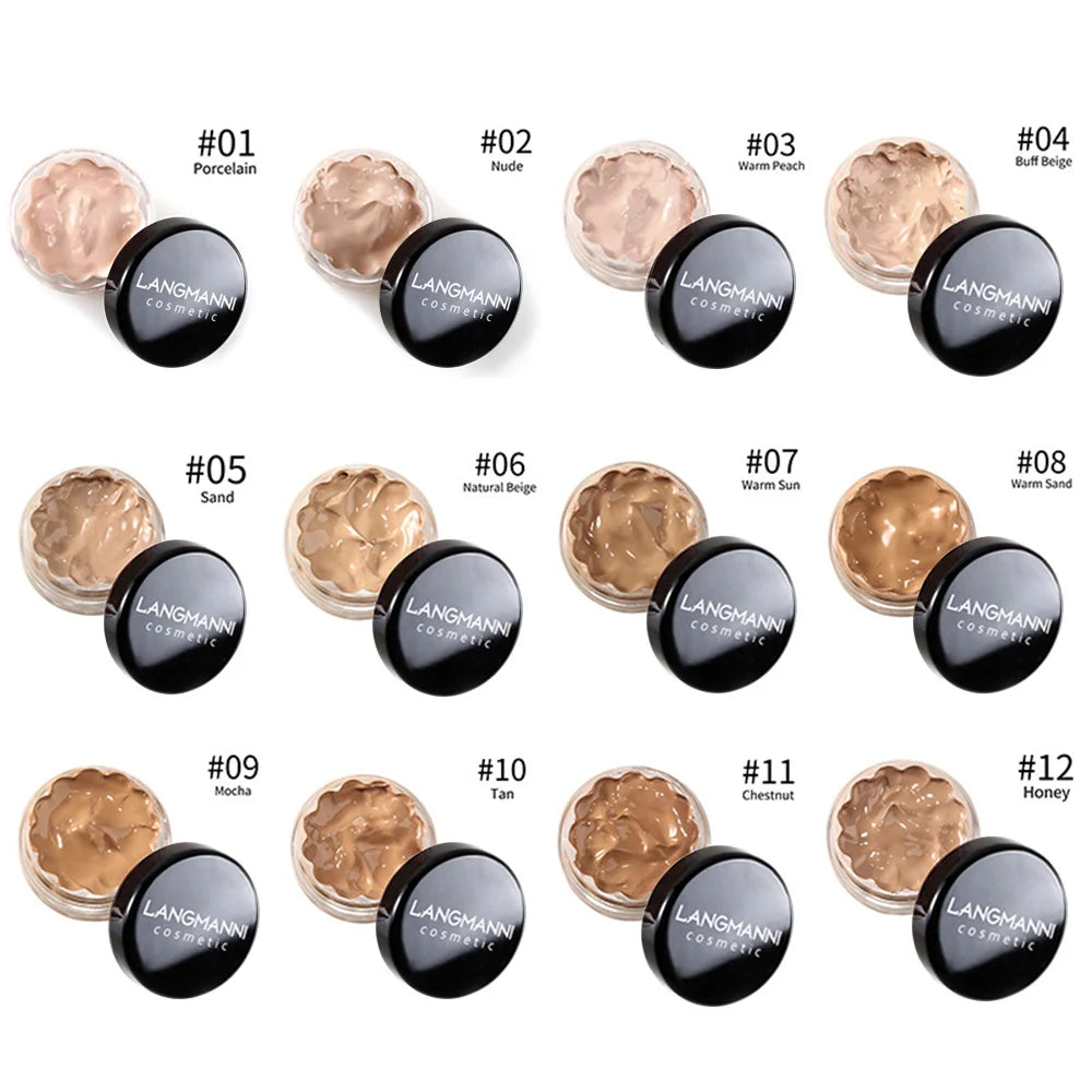 Langmanni concealer Repairing Cream Moisturizing and brightening skin tone lasting and hard to take off makeup concealer Primer