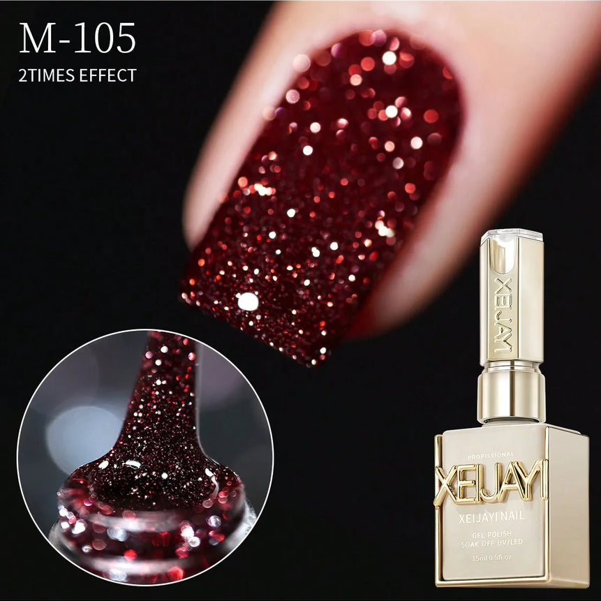 15ml Broken Diamond Halloween Christmas Nails Gel Nail Polish Adhesive Burst Flash Maillard Broken Diamond Adhesive