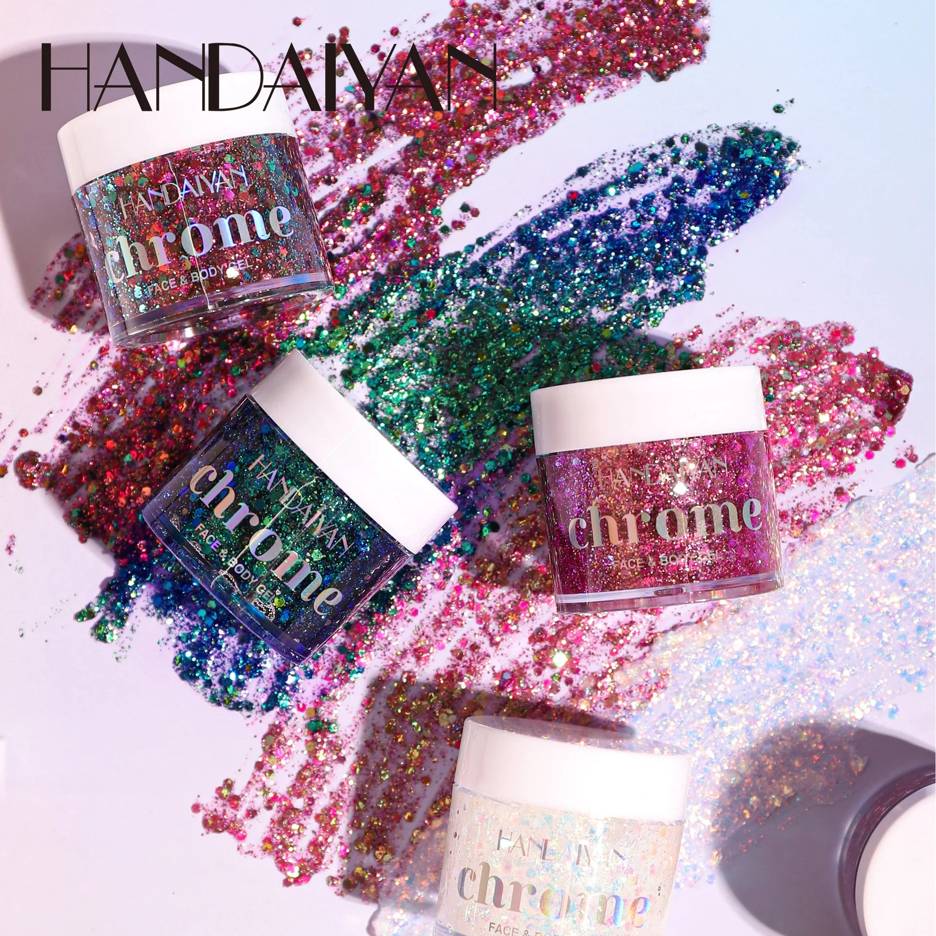 Chameleon Glitter Eyeshadow Club Body Glitter Stage Makeup Body Glitter Coral Gel Big glitter