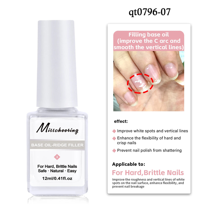 New 12ML Strength Base Oil for Nail Care Repair Damage Improve The C Are Manicure Care Supplies Multi functional Nutritional Oil