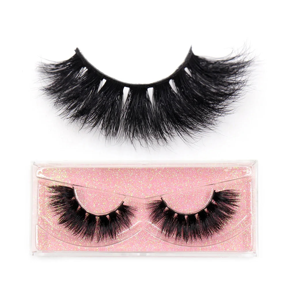 LEHUAMAO 3D Mink Lashes Makeup Eyelashes Fluffy Natural long fake lashes Full stripe reusable False Eyelash Extension 1 Pair