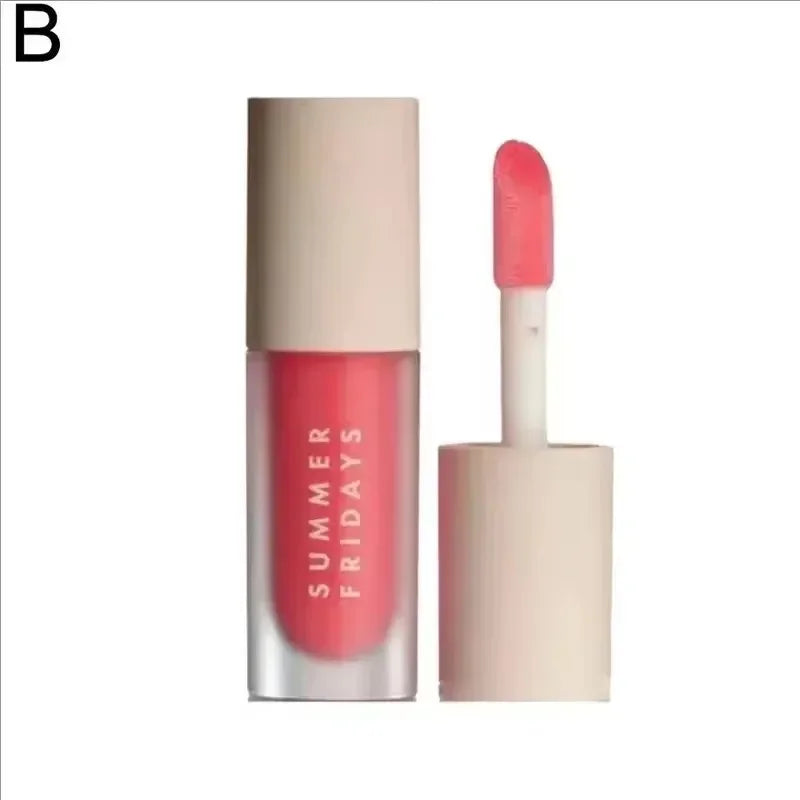 Summer Friday's Vanilla Beige Lip Balm Moisturizing Transparent Lipstick Set Smooth Soft Tube Mirror Lip Gloss Lip Makeup
