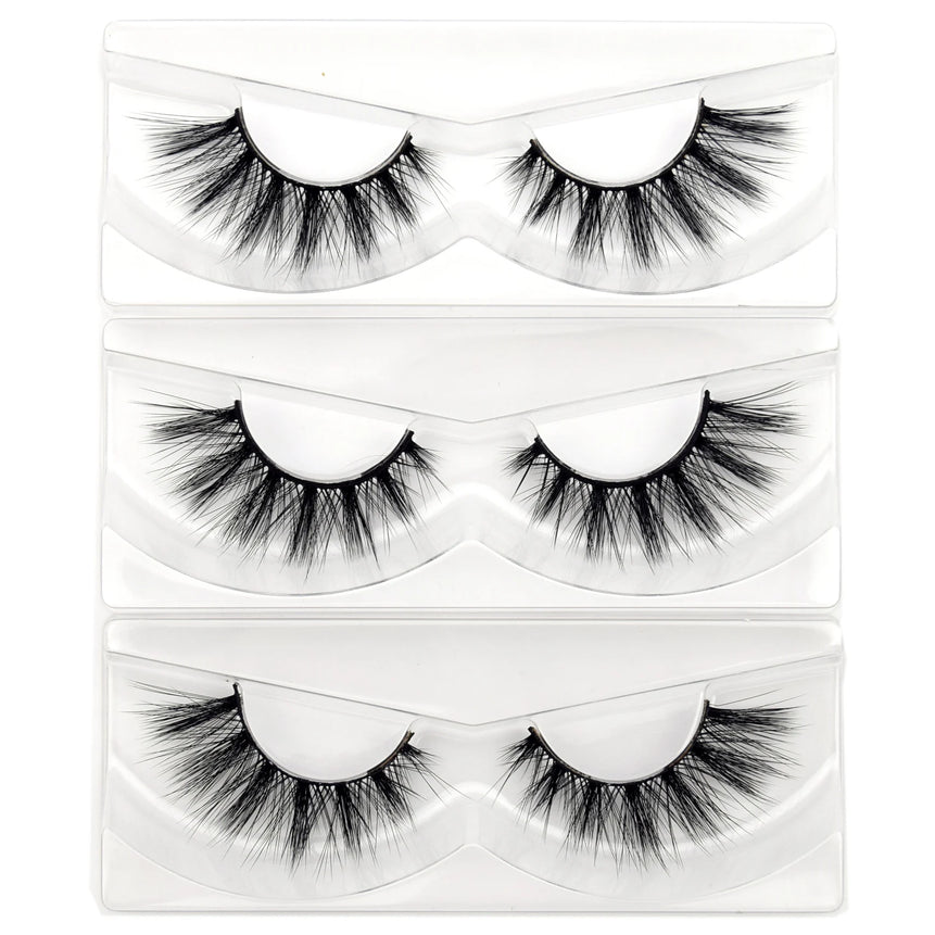 Visofree Eyelashes 3D Mink Lashes Soft Natural Handmade Cruelty Free Mink Eyelashes Lightweight  Full Strip Cilios Posticos D23