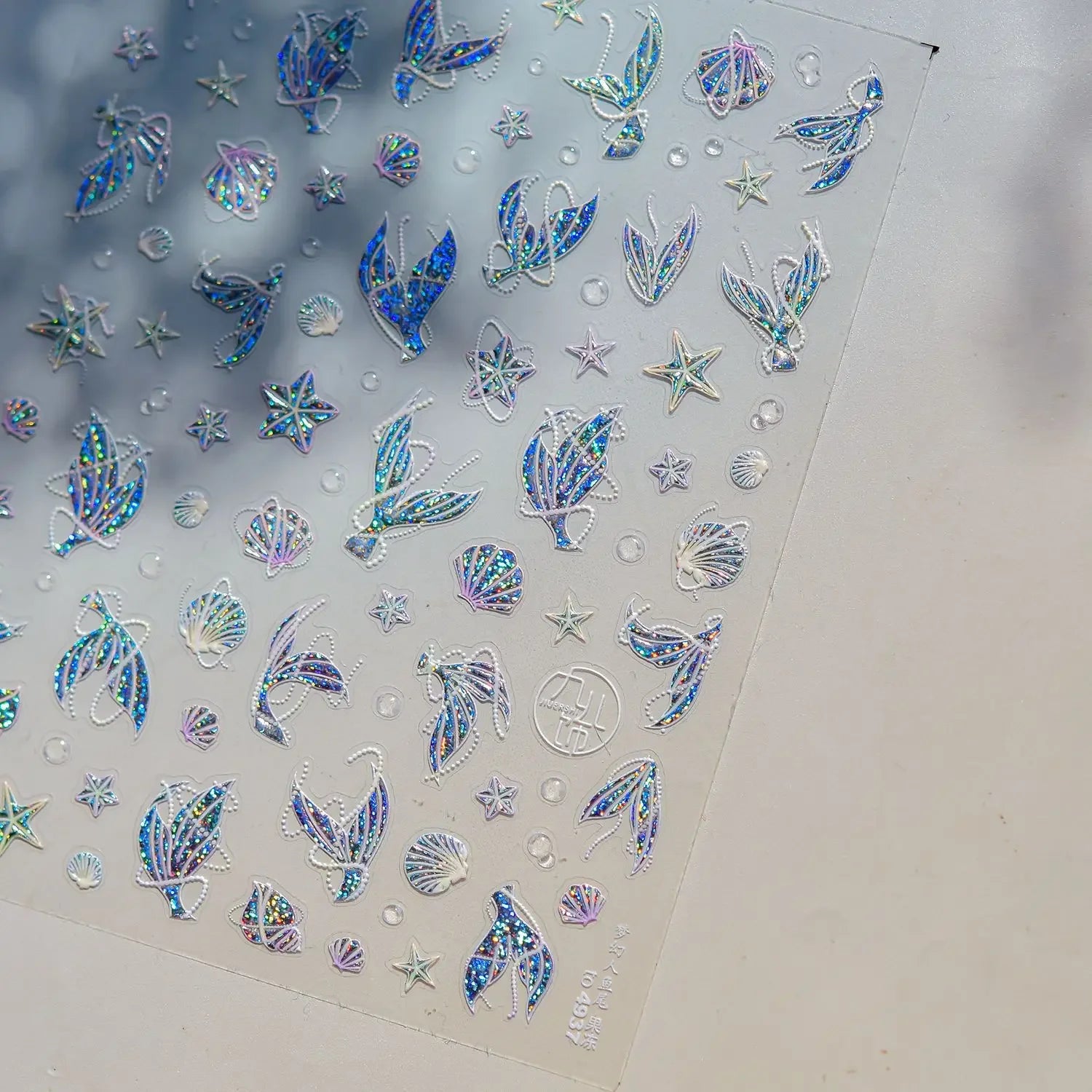 Colorful Water Bubble 5D Nail Art Stickers Goldfish Koi carp Dreamy Polarized Dreamlike Self Adhesive Delicate Manicure Decals