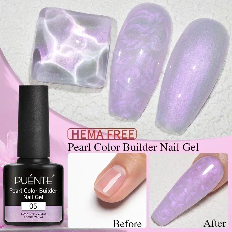 PUENTE 7.5ML Vibrant Blue Cat Eye Gel Nail Polish High Glossy Long-Lasting Soak Off UV Semi-Permanent Nail Art Varnish Manicure