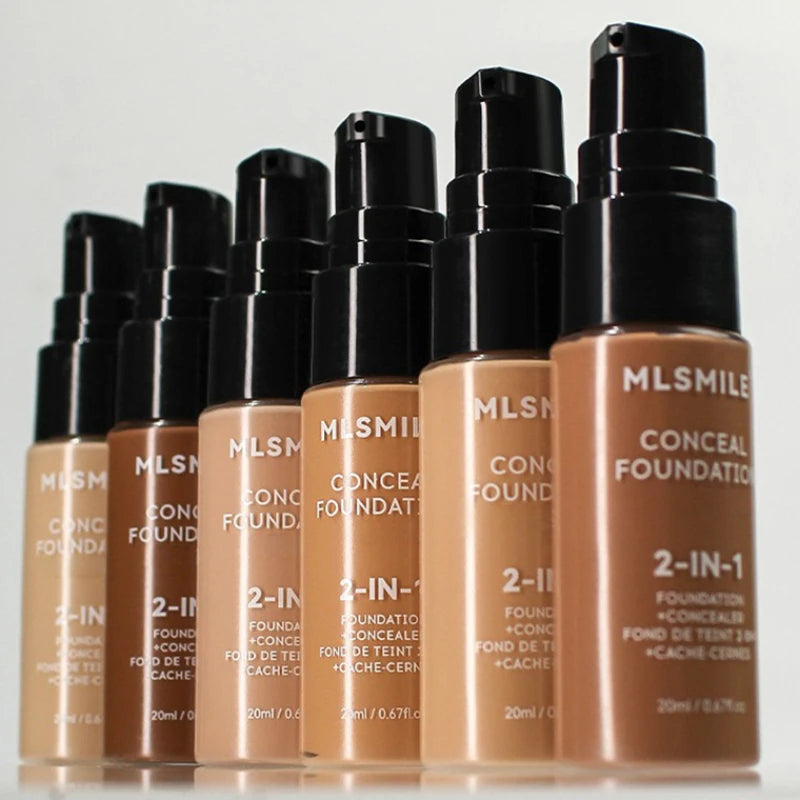 Full Coverage Face Foundation Cream | Oil-Control, Matte, Waterproof, Long-Lasting Base Makeup for Professional Finish