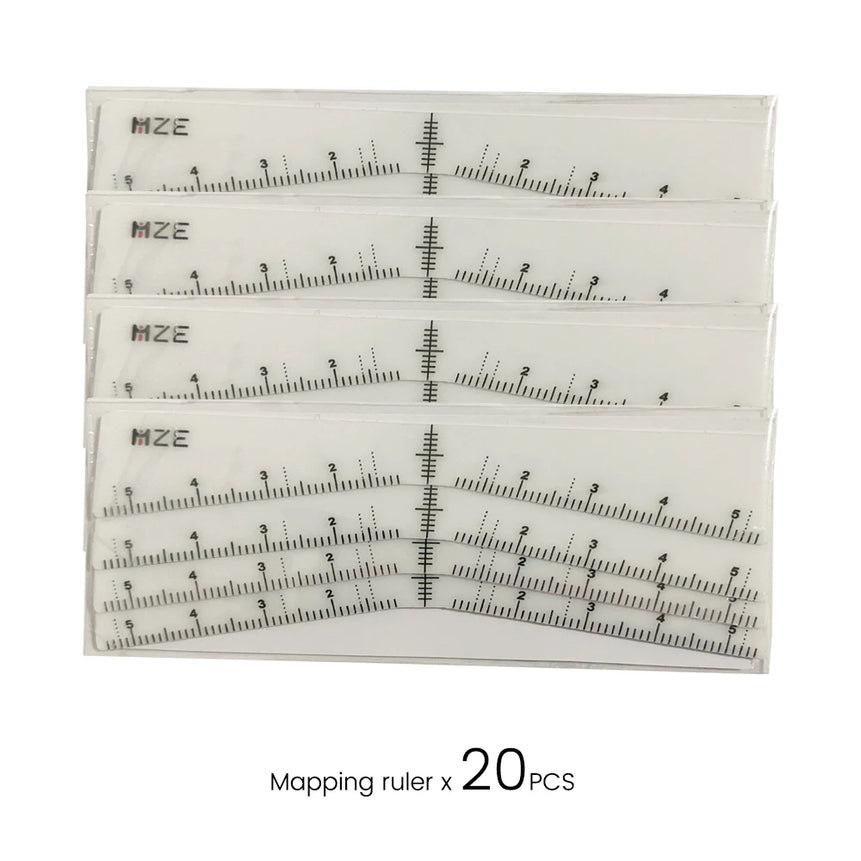 Mapping Eyebrow Ruler Stickers Microblading Adhesive Brow Measurement Stencil Brows Shaping Tools Tattooing Desgin Makeup Supply