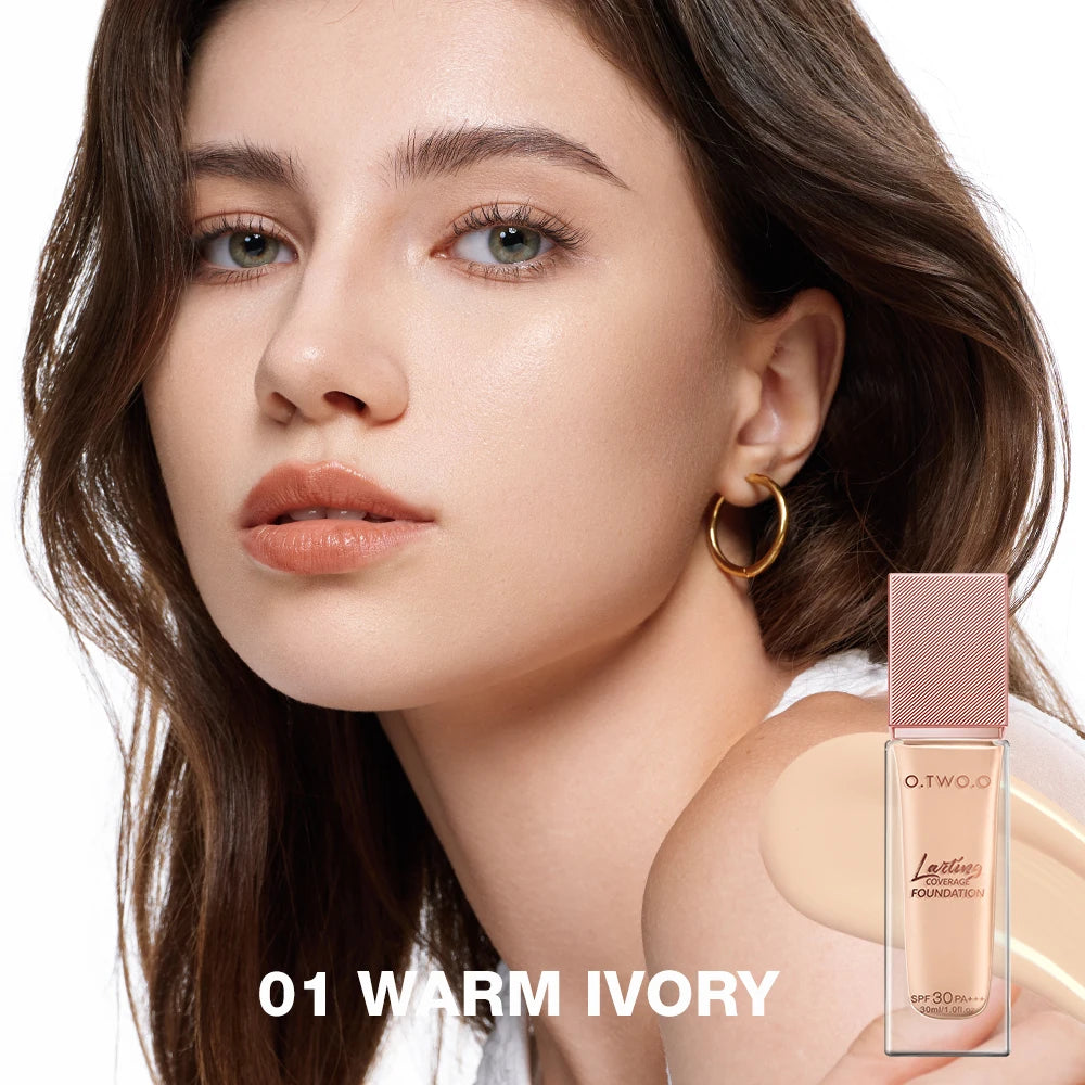 O.TWO.O Liquid Foundation | Matte, Moisturizing, Oil-Control, Long-Lasting, Waterproof Makeup