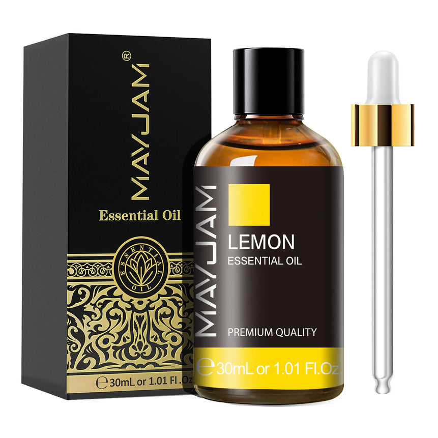 MAYJAM 1PCS 30ML Aromatherapy Essential Oil Lavender Vanilla Jasmine Eucalyptus Peppermint Aroma Oil for Diffuser Candle Soap