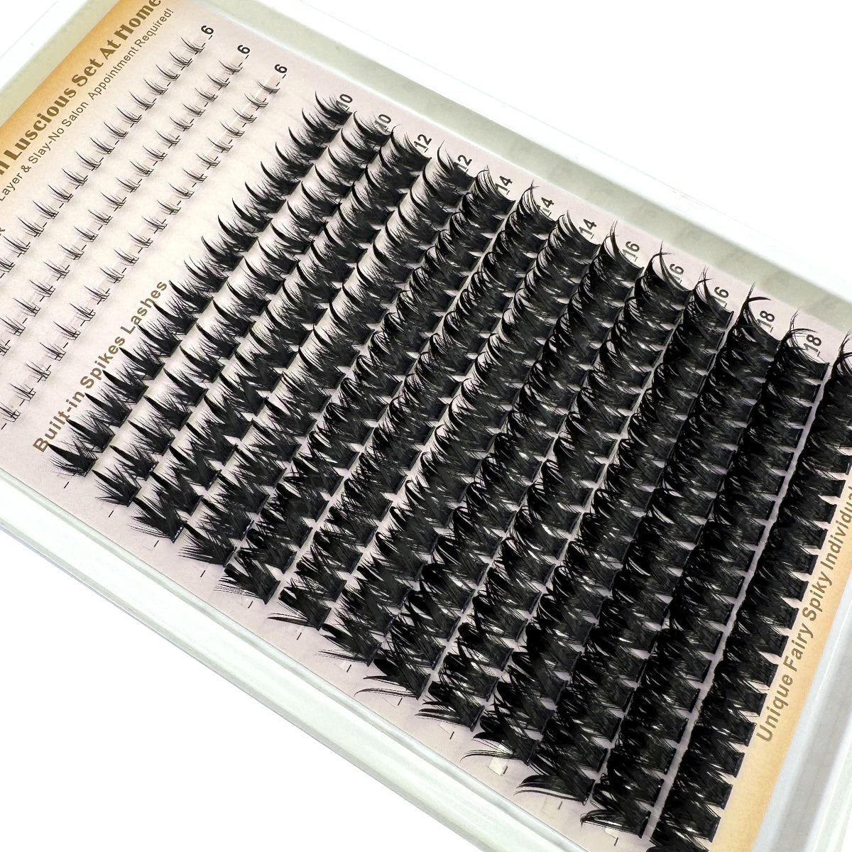Wispy Lash Clusters with Spikes Salon-Like Eyelash Clusters DIY D Curve Cluster Eyelash Extensions Full Spiky Individual Lashes