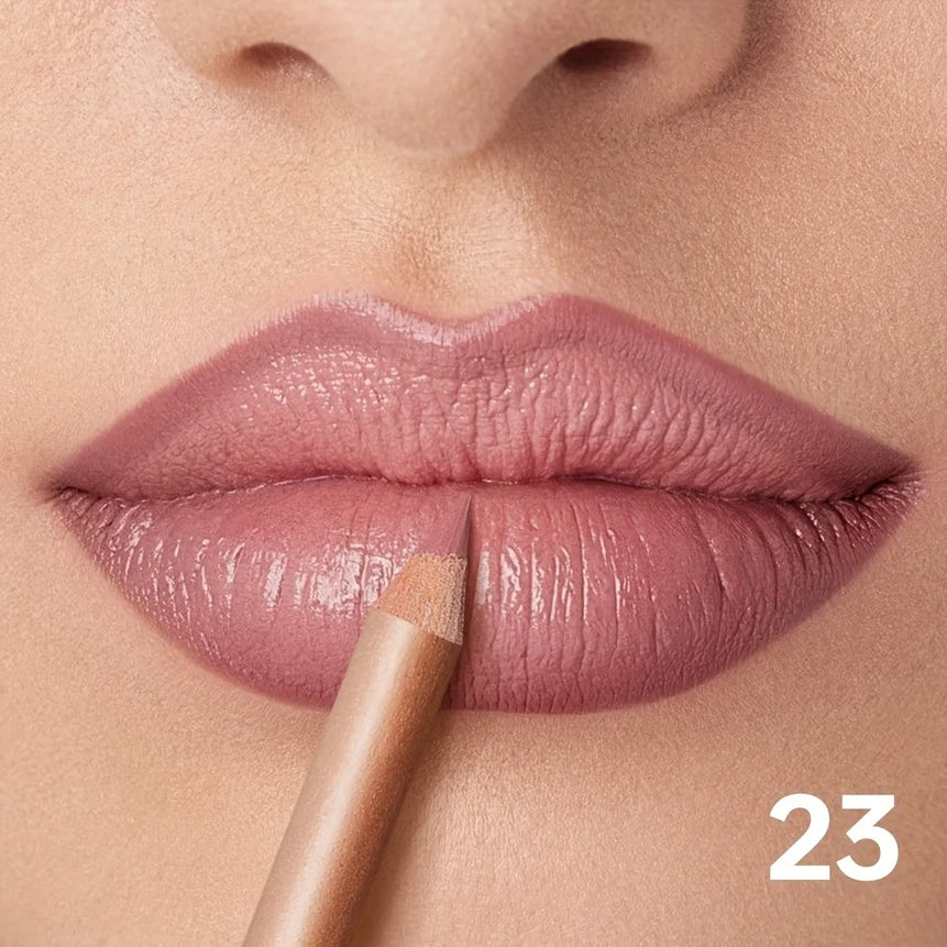 Matte Lip Liner Pencil Nude, Long-Lasting Waterproof, Smudge-Proof, Precise Outline, Smooth Creamy Formula