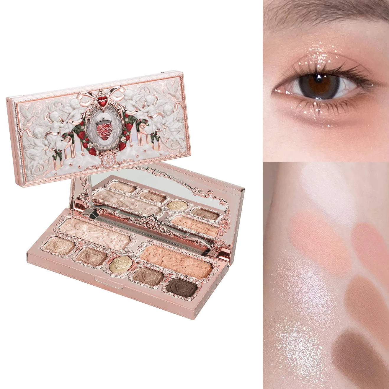 Flower Knows 2026 Bunny Garden Makeup Palette Cute Rabbit Themed Eyeshadow Blush Highlight All In One Cosmetic Collection