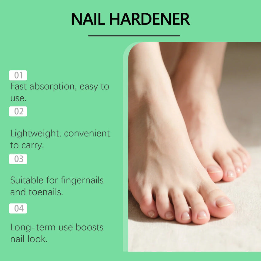 Hyaluronic Acid Nail Hardener Nourish Brittle Hands Feet Nails Repair Dry Breakage Nails Gloss Growth Nail Strengthening Drops