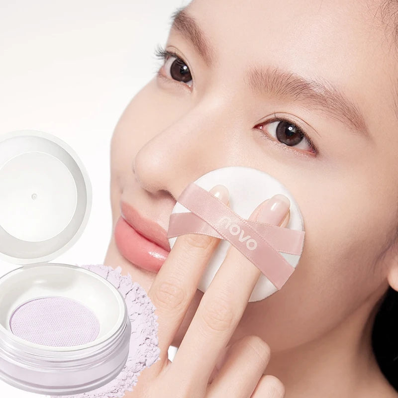 Setting Powder, Lightweight Oil-Control Powder Without Oil, Semi-Transparent, Firming Powder, 24-Hour Shine Control Powder