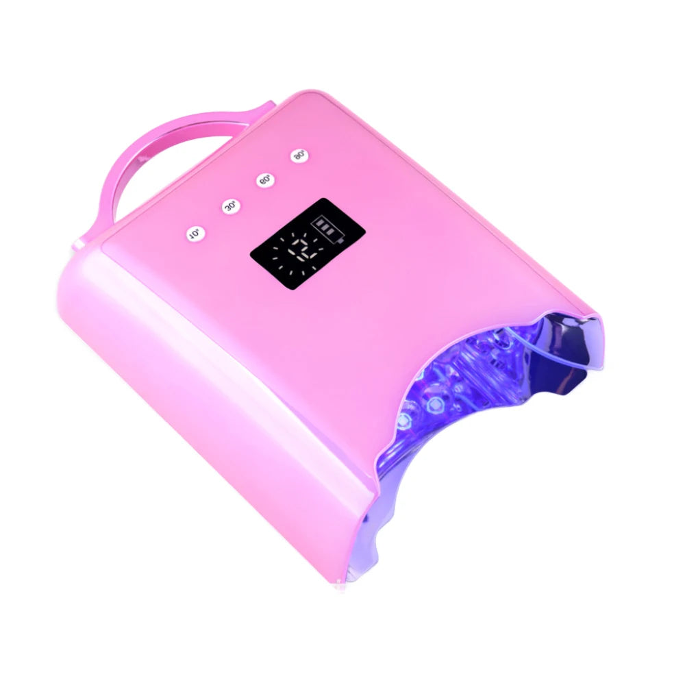 Pro Cordless 78W UV LED Nail Lamp Manicure For Curing Gel Polish Lamp Light Wireless LEDs Makeup Rechargeable Battery Nail Dryer