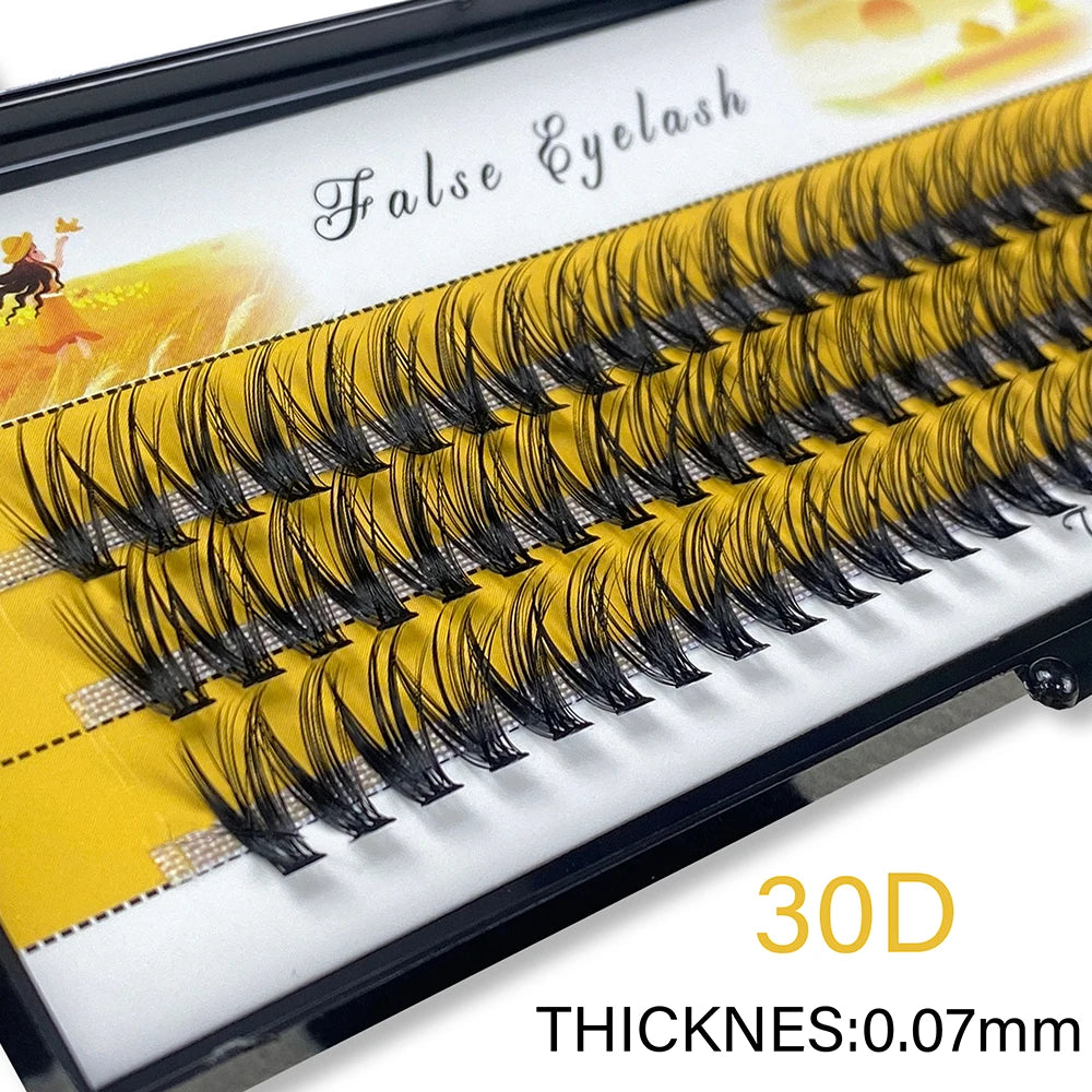 1box big capacity 60 bundles 20D eyelash extensions 0.07mm  C curl mink eyelashes Individual lashes natural style Free Shipping