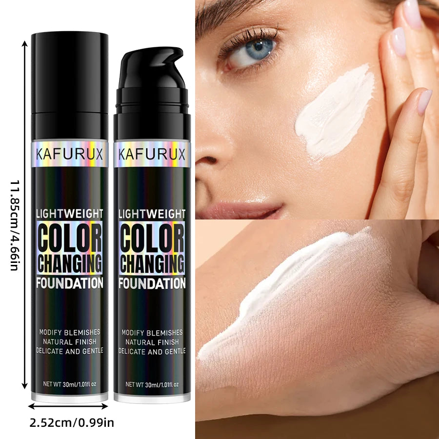 1 pc Magic Color-Changing Liquid Foundation | Soft Matte, Long-Lasting, Hydrating Makeup Base, Suitable for All Skin Tones