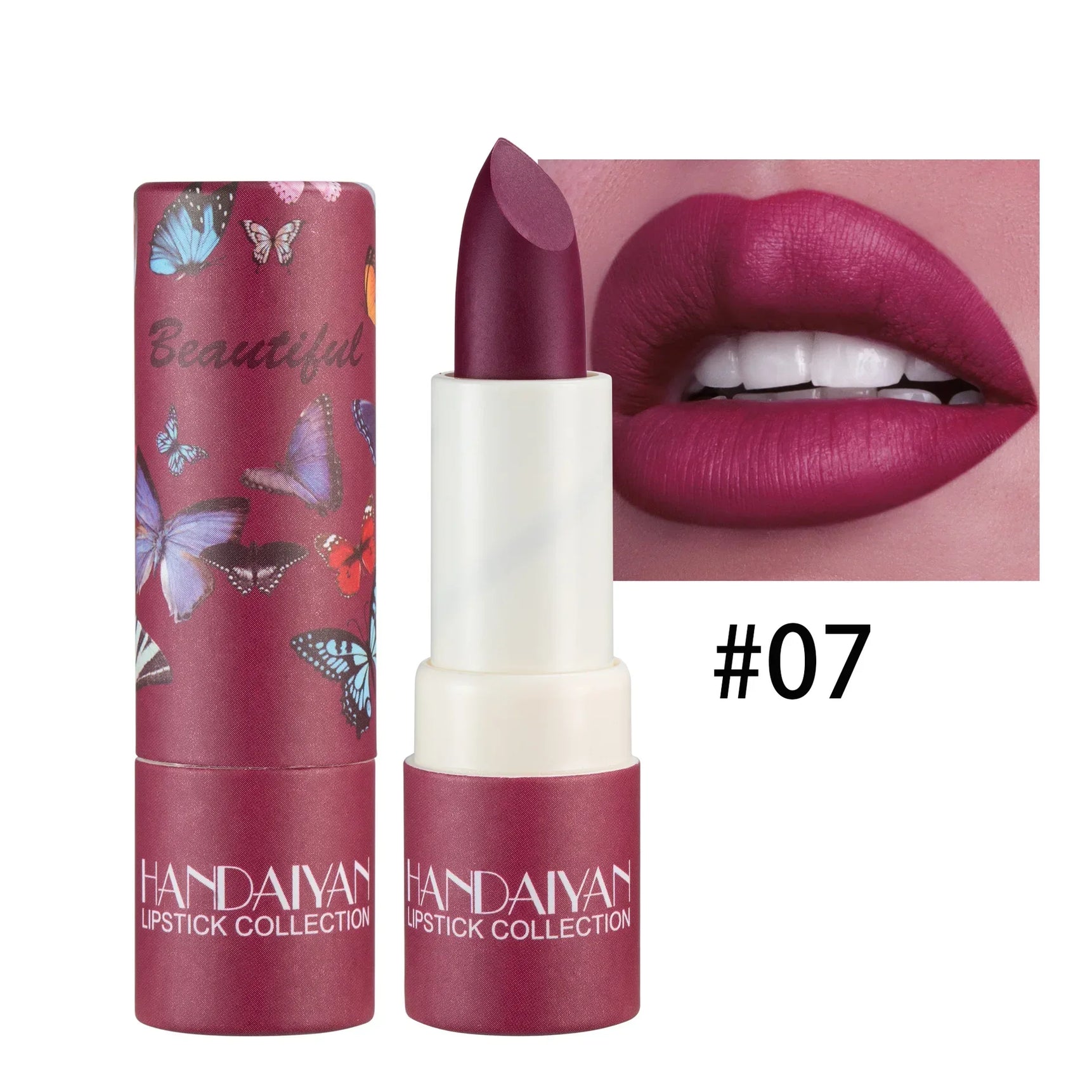 Nude Matte Velvet Lipstick 8 Colors Waterproof Long Lasting Not Fading Sexy Red Pink Lipsticks Non-Stick Cup Lip Makeup Cosmetic