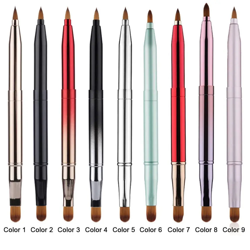 Fashion Lip Brush Makeup Tools Portable Eyeline Brushes Retractable Lipstick Brush With Protect Cap Cosmetic Beauty Tool