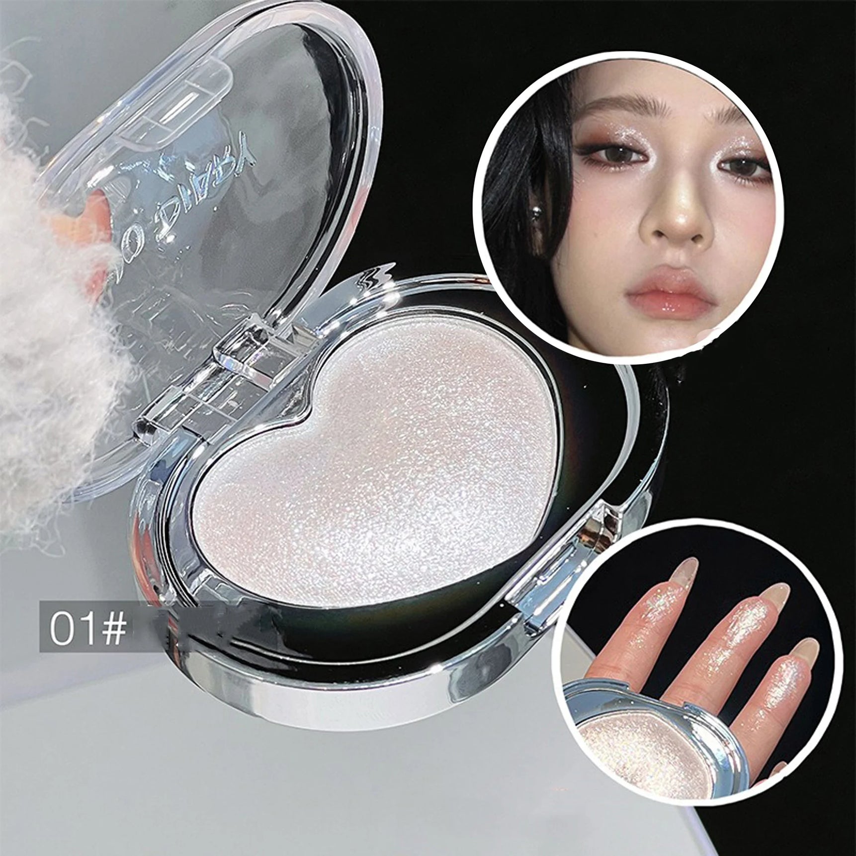 Pearlescent Diamond Highlighting Cream Champagne Gold Sparkle Full Body Shimmer Facial Contour Brightening Lasting Highlighter