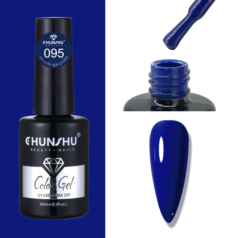 CHUNSHU 10ml Gel Nail Polish Soak Off Semi-Permanent Varnish Professional Salon UV LED Nails Art Gel No Smell All Seasons Colors