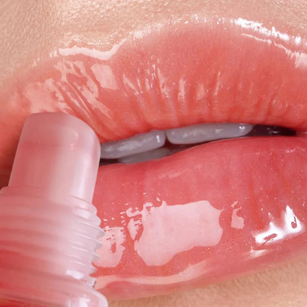 6Pcs Fruity Flavor Moisturizing Clear Lip Gloss Lip Gel Hydrating Moisturizing Lip Gloss lumping Lip Oils Gift Women Lips Makeup