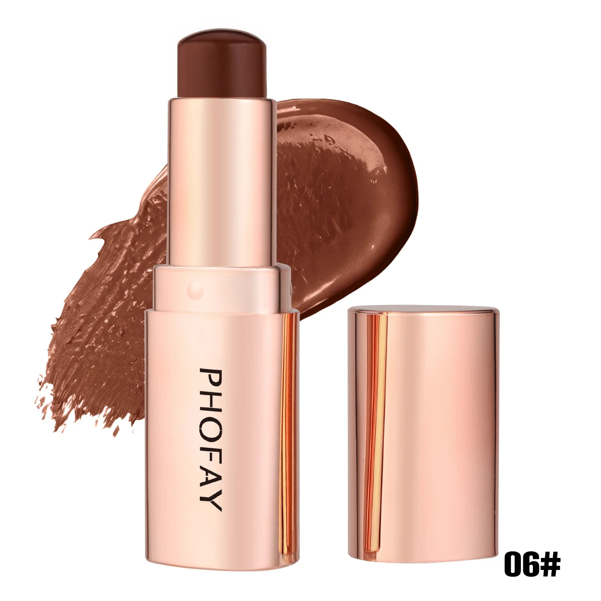 PHOFAY 1Pc Multi-purpose Contour Stick Natural Matte Highlighters Nose Shadow Cream Lasting Contouring Bronzer Face Makeup Cosme