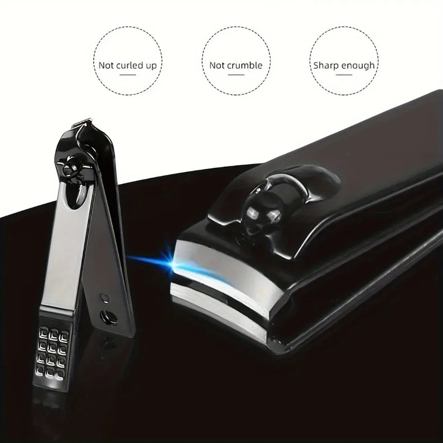 7Pcs Unisex Stainless Steel Manicure Set with Nail File Portable Travel Grooming Kit Nail Scissors Grooming Tools Kit Clippers