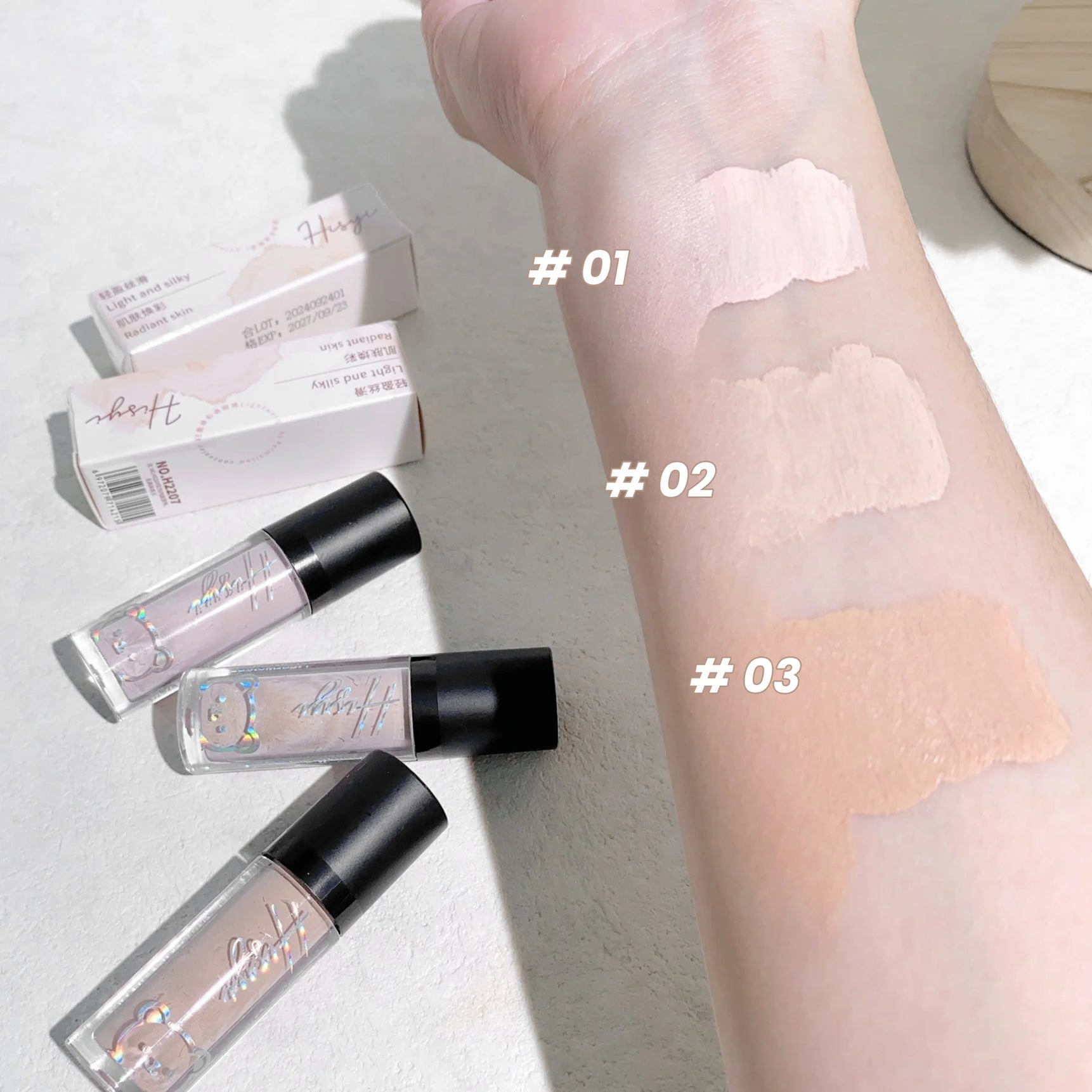 Multi-functional facial concealer,covering dark circles & flaw,brightening,water-repellent & sweat-proof,essential for makeup