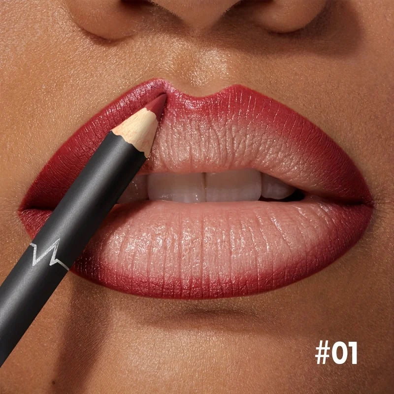 Waterproof Matte Lipliner Pencil Red Contour Tint Lipstick Long Lasting Non-stick Moisturizing Lips Makeup