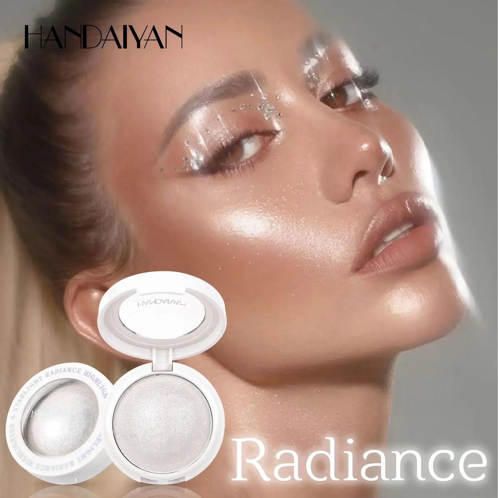 Single Color Highlighter Long Lasting Shimmer Radiance Sparkling Contour Brighten Chromatic Makeup Creamy Finish