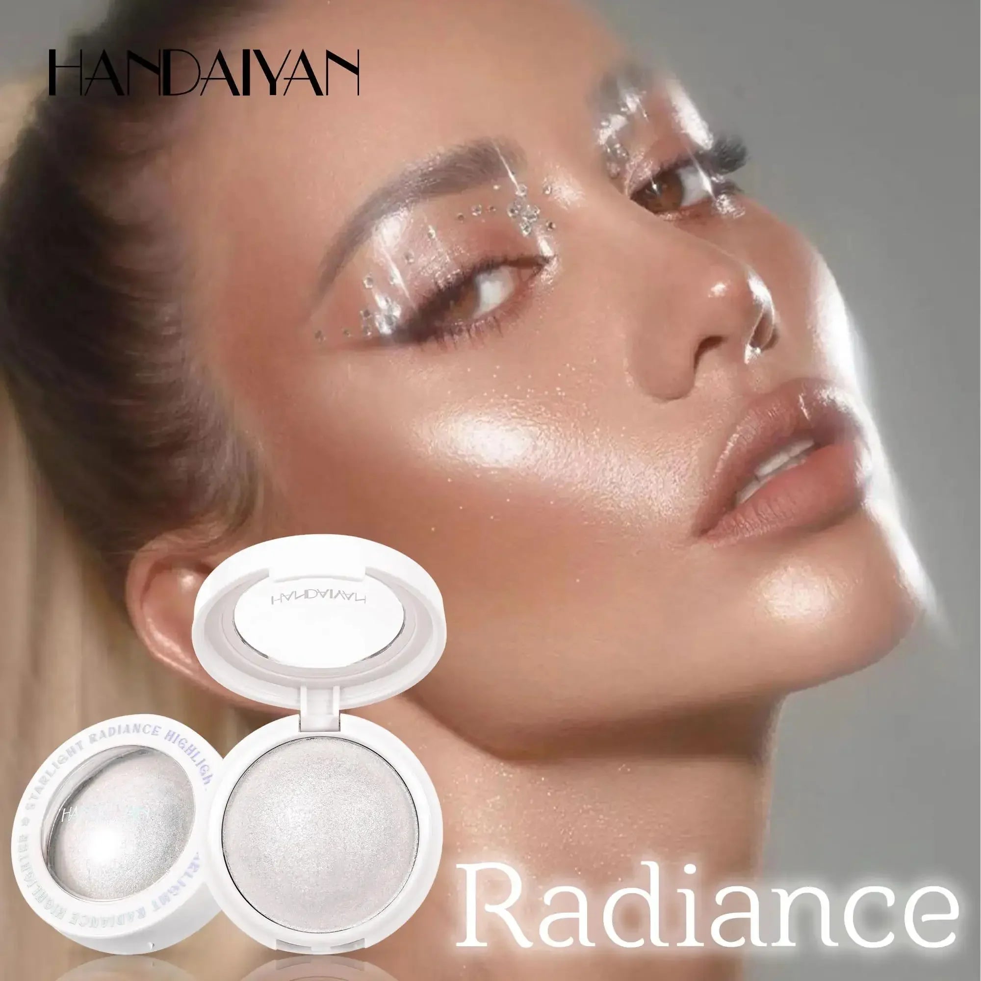 Single Color Highlighter Long Lasting Shimmer Radiance Sparkling Contour Brighten Chromatic Makeup Creamy Finish