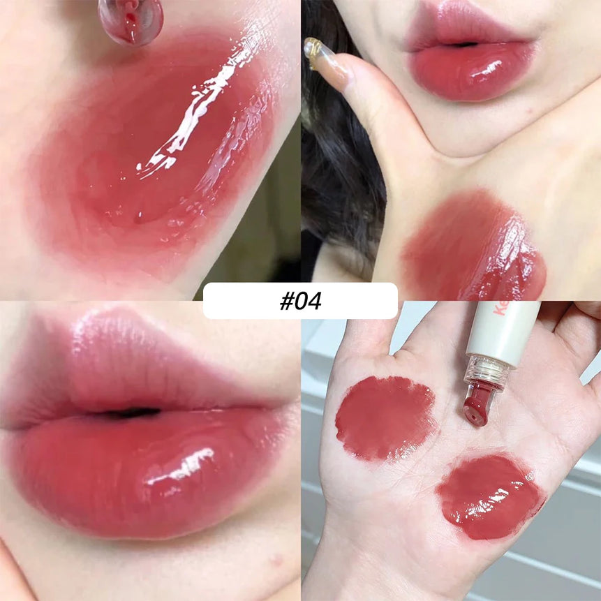 Jelly Mirror Transparent Lip Gloss Waterproof Moisturizing Non-stick Cup Long-lasting Lipstick Crystal-frozen Lips Glaze Makeup