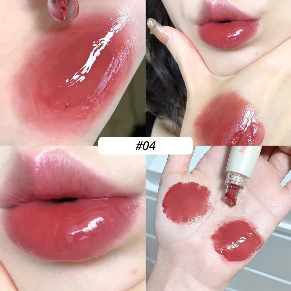 Jelly Mirror Transparent Lip Gloss Waterproof Moisturizing Non-stick Cup Long-lasting Lipstick Crystal-frozen Lips Glaze Makeup