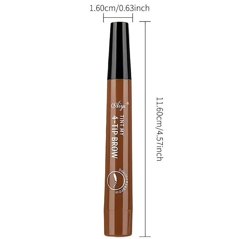 4-fork Magic Eyebrow Pencil, with fine strokes to create a natural eyebrow shape, Ultra-Realistic Hair