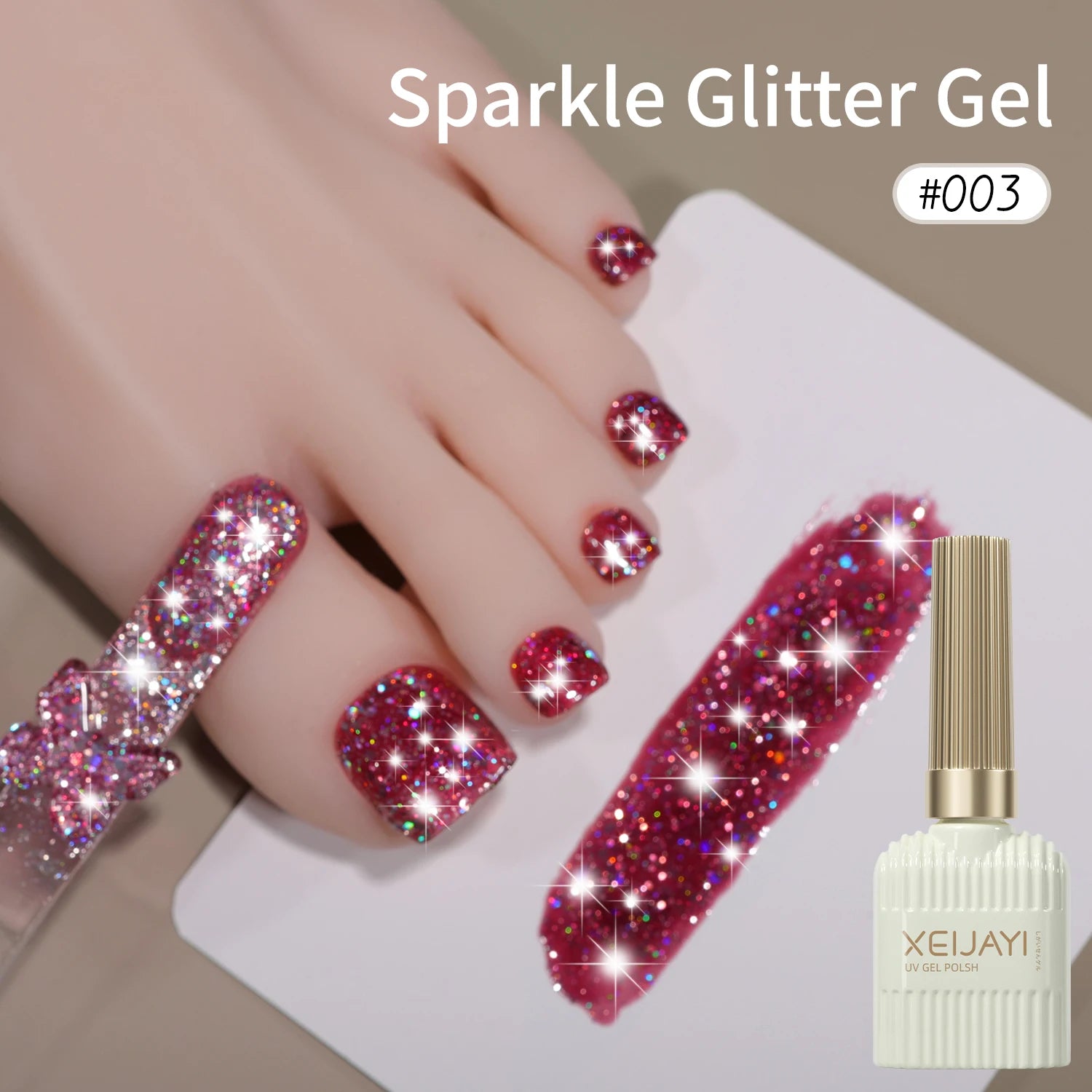 1/ 10pcs 15ML Glitter Silver Color Nail Gel Polish Semi-permanent Varnish Soak Off Nail Art  UV LED Gel Manicure For Summer