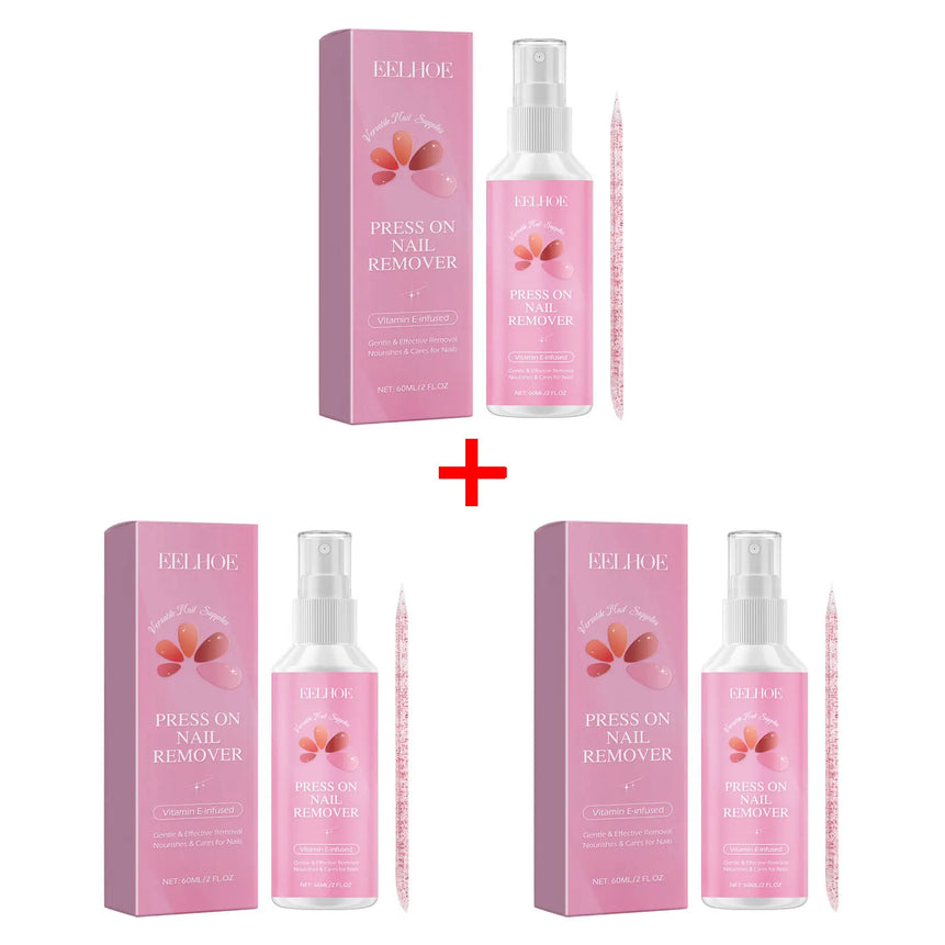 Press on Remover Spray Kit For Nail Adhesive Remover Fake Nails Soft Protect Nail Tips Nourishing Solid Gel Beauty Care Products