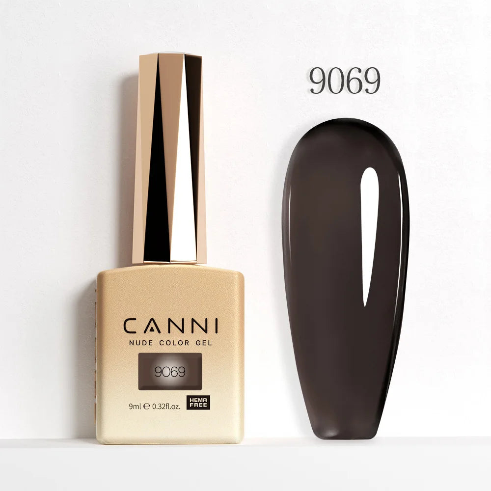 9ml CANNI HEMA/TPO FREE Nude Pink Color Nail Gel Polish Full Coverage Semi Permanent Long Wear Top Coat Venalisa Gel Varnish
